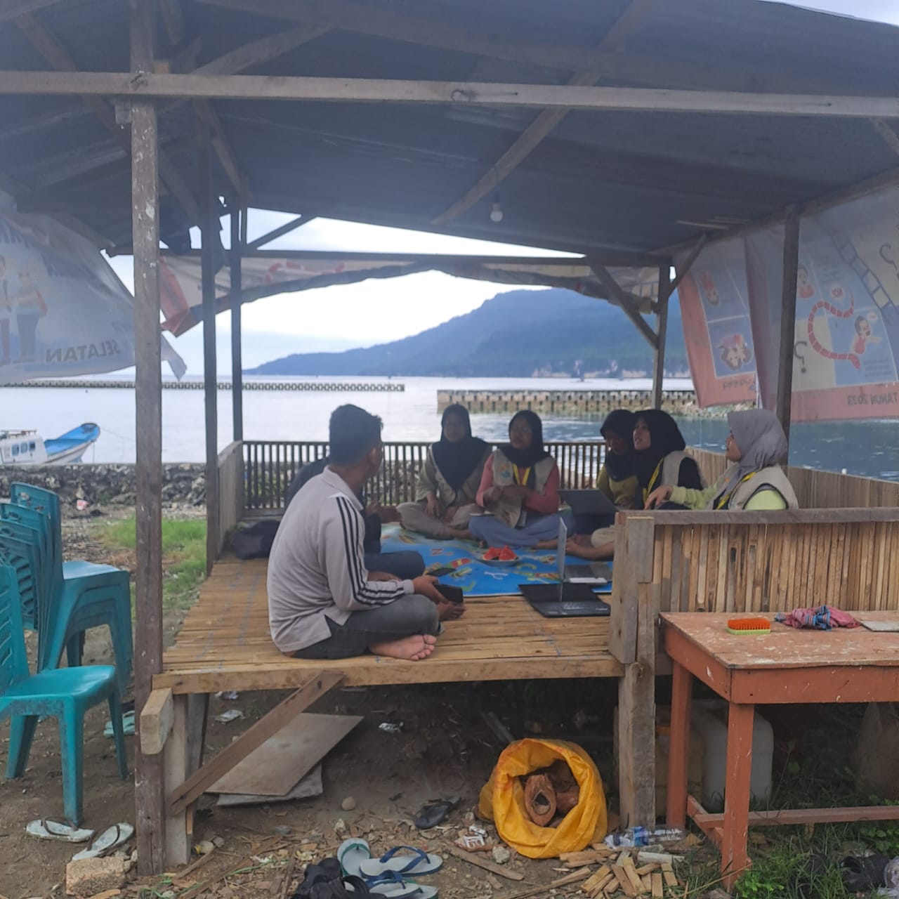 Discussion with village officials Discussion with village officials