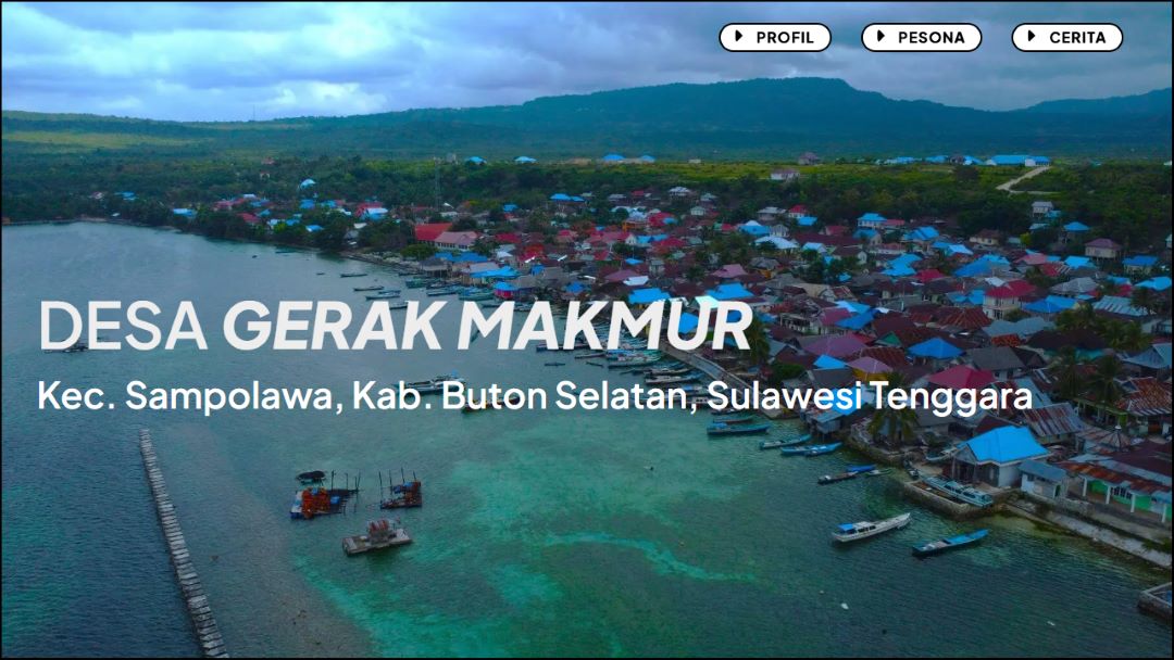 Gerak makmur village website - hero