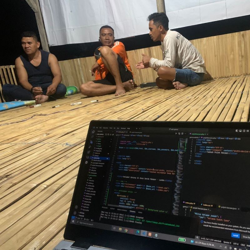 Live coding with the village officials Live coding with the village officials