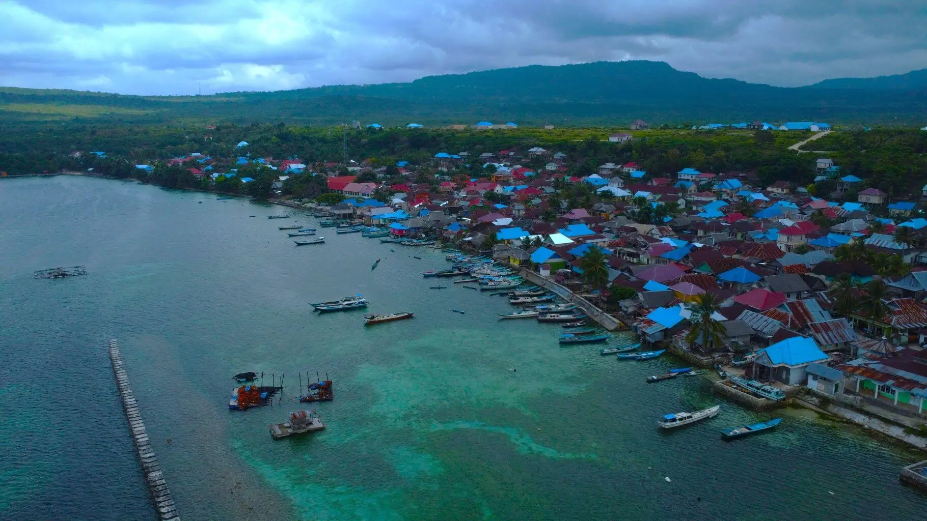 gerak makmur village with drone