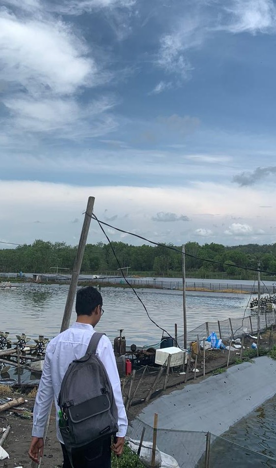 Me in the shrimp farm